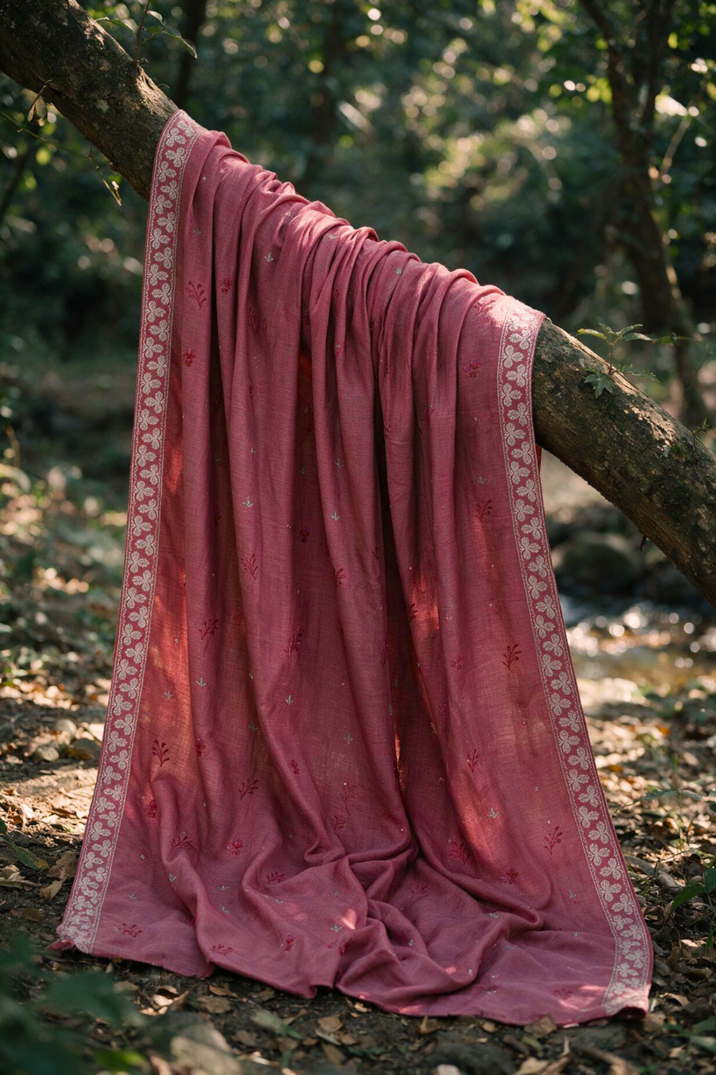 Embroidered Shirt Shalwar Shawl - 0346