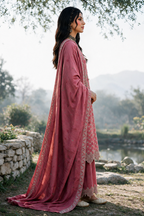 Embroidered Shirt Shalwar Shawl - 0346