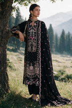 Embroidered Shirt Shalwar Shawl - 0348