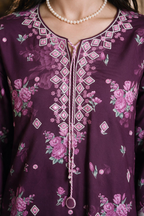 Embroidered Shirt Shalwar Shawl - 0465