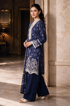 Embroidered Shirt Shalwar Dupatta - 0466
