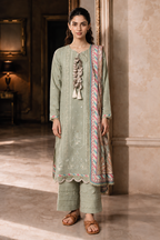Embroidered Shirt Shalwar Dupatta - 0470