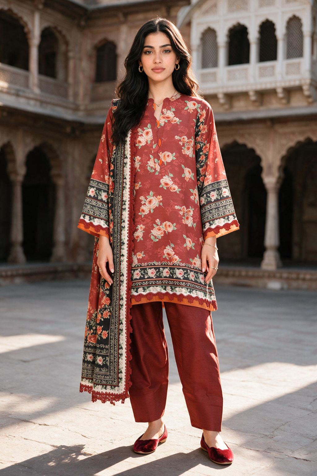 Shirt Shalwar Dupatta - 0115