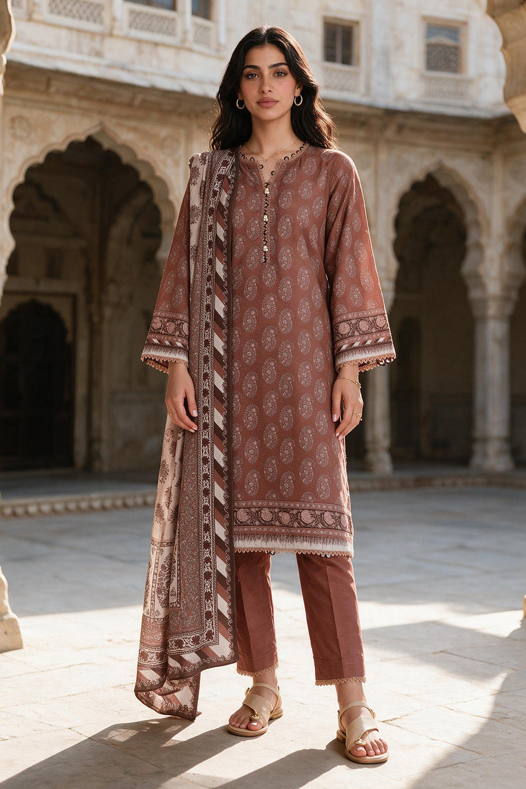 Shirt Shalwar Shawl - 0135