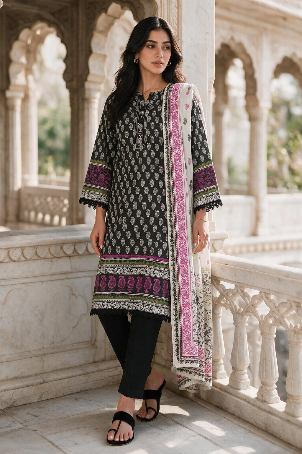 Shirt Shalwar Shawl - 0136