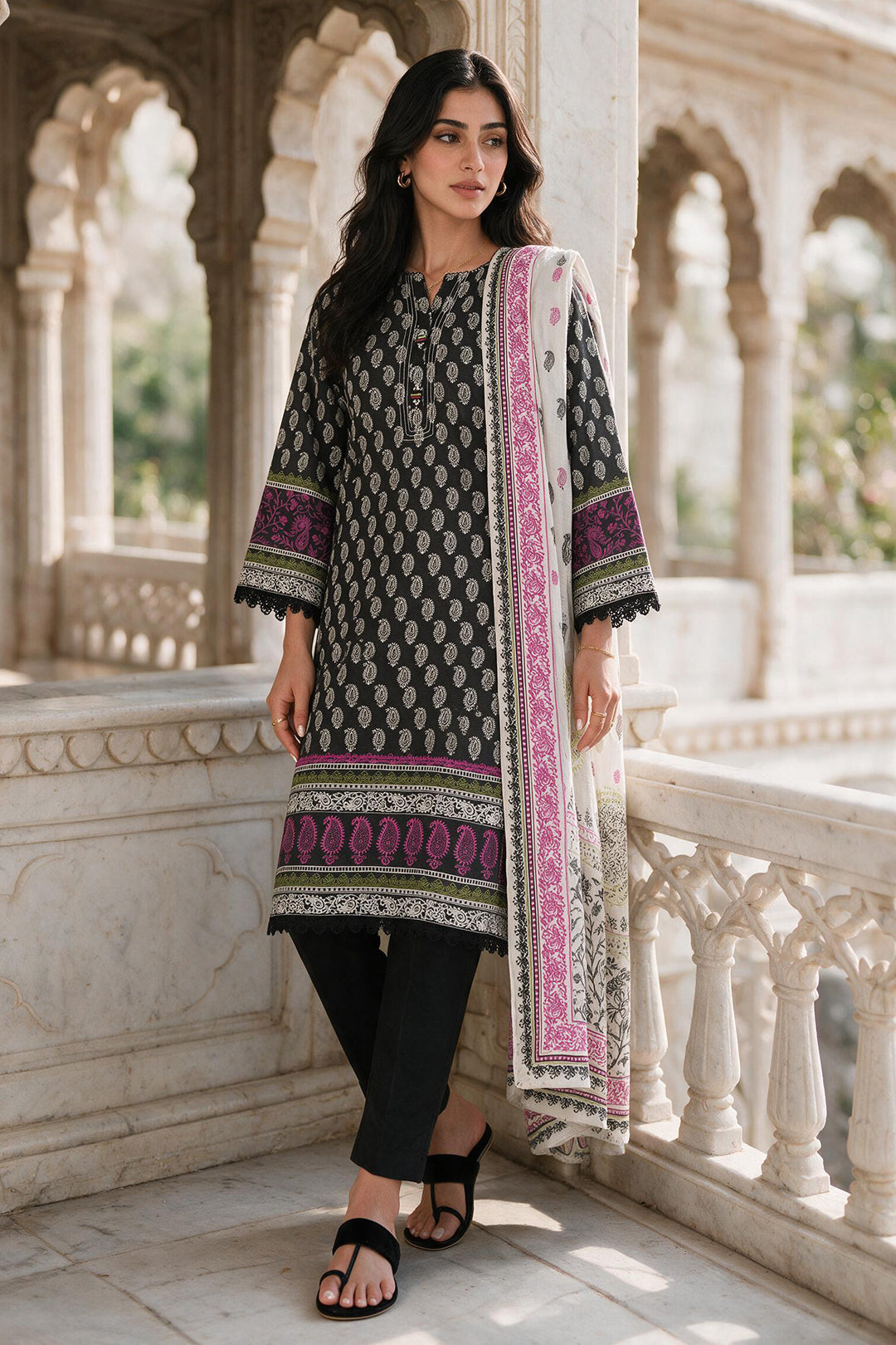 Shirt Shalwar Shawl - 0136
