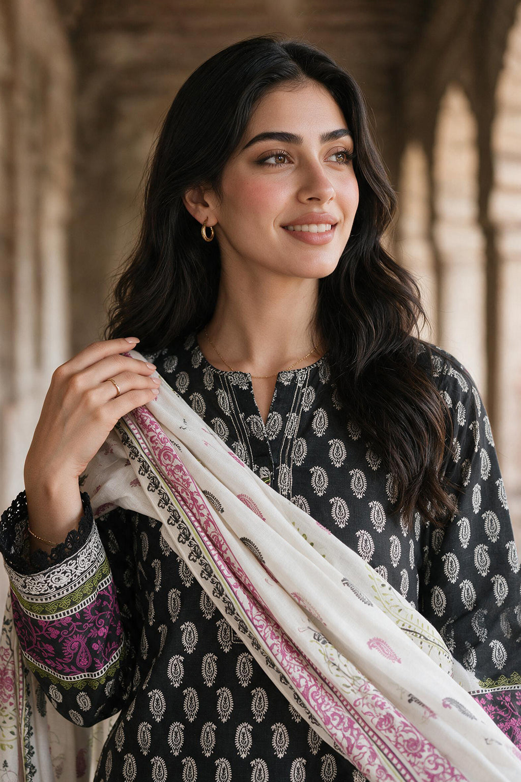 Shirt Shalwar Shawl - 0136
