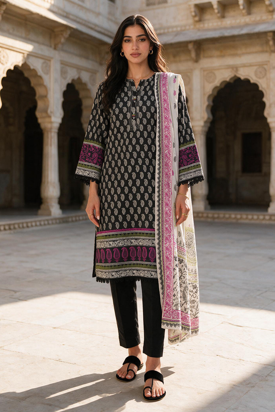 Shirt Shalwar Shawl - 0136