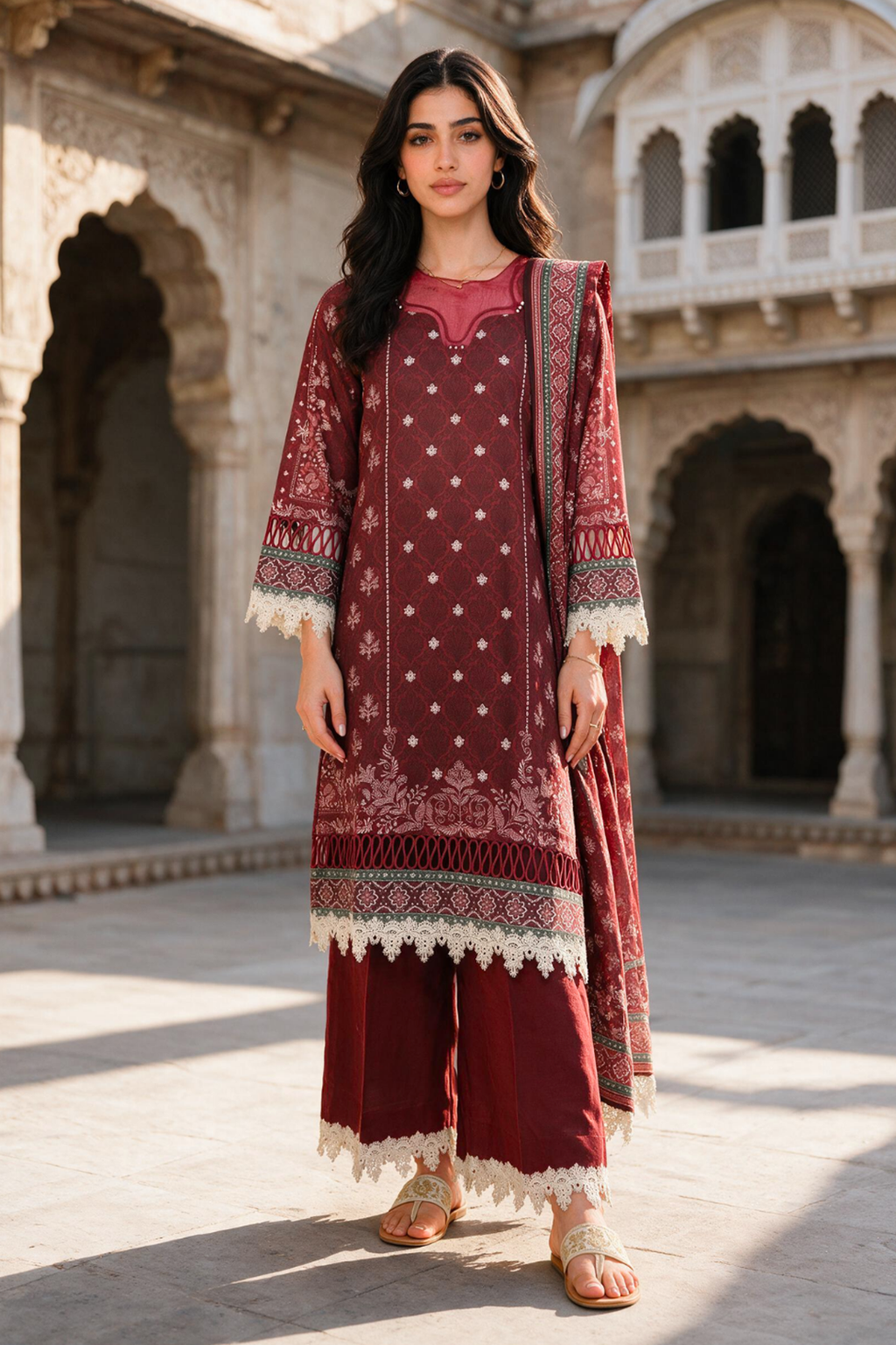 Shirt Shalwar Shawl - 0141