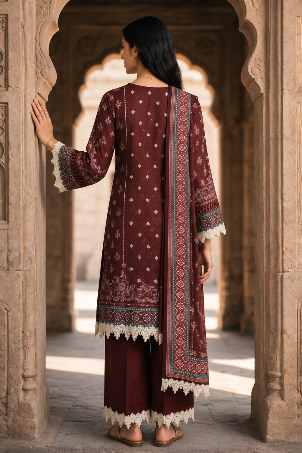 Shirt Shalwar Shawl - 0141
