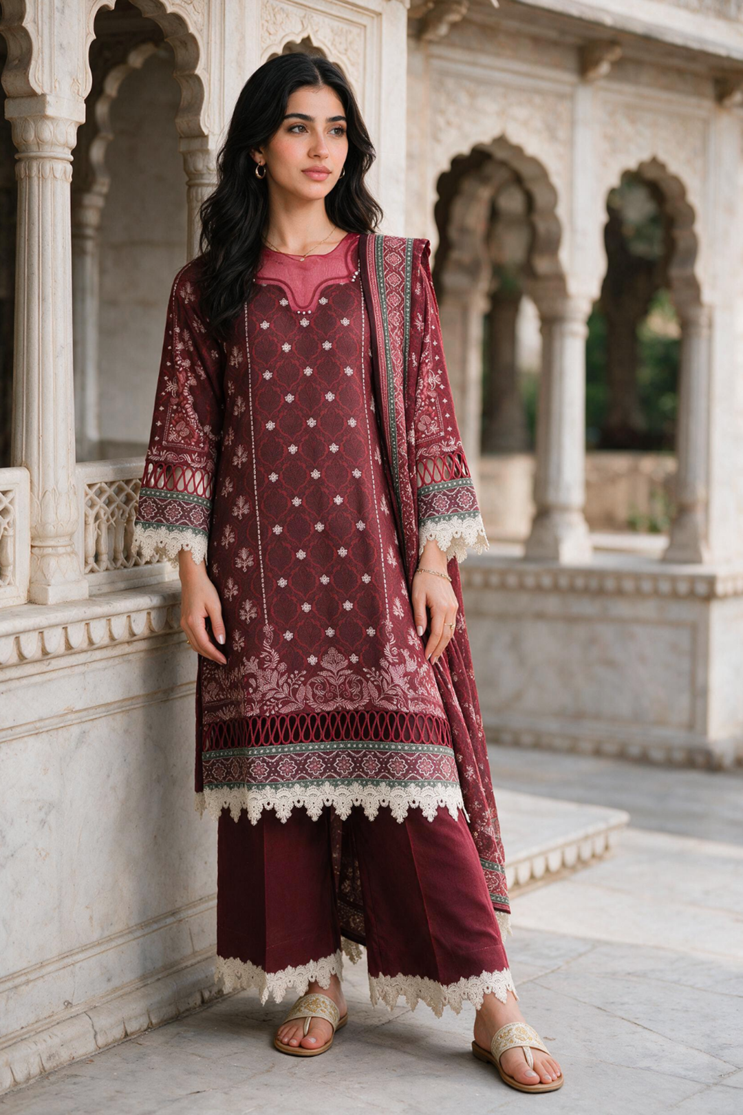 Shirt Shalwar Shawl - 0141