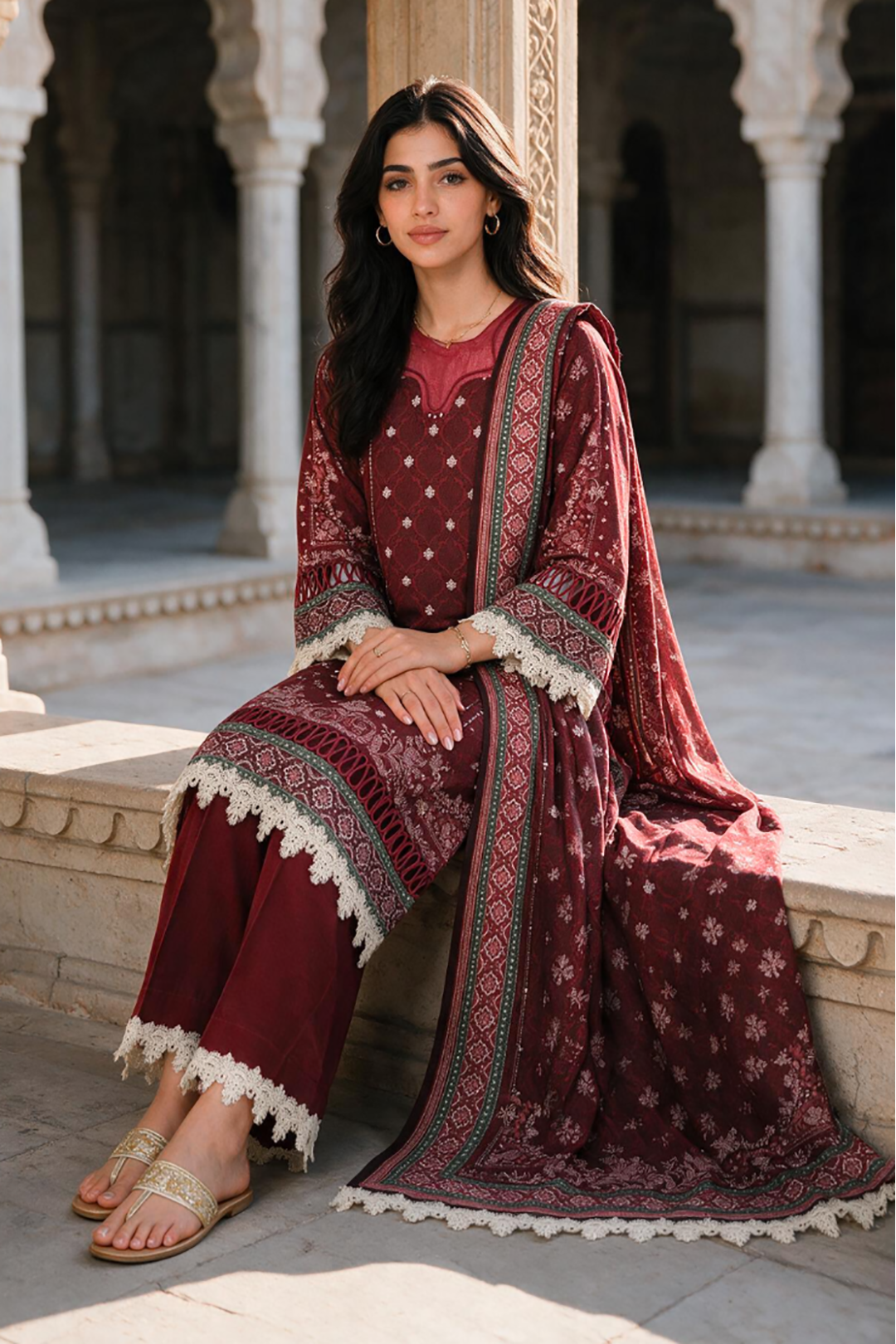 Shirt Shalwar Shawl - 0141