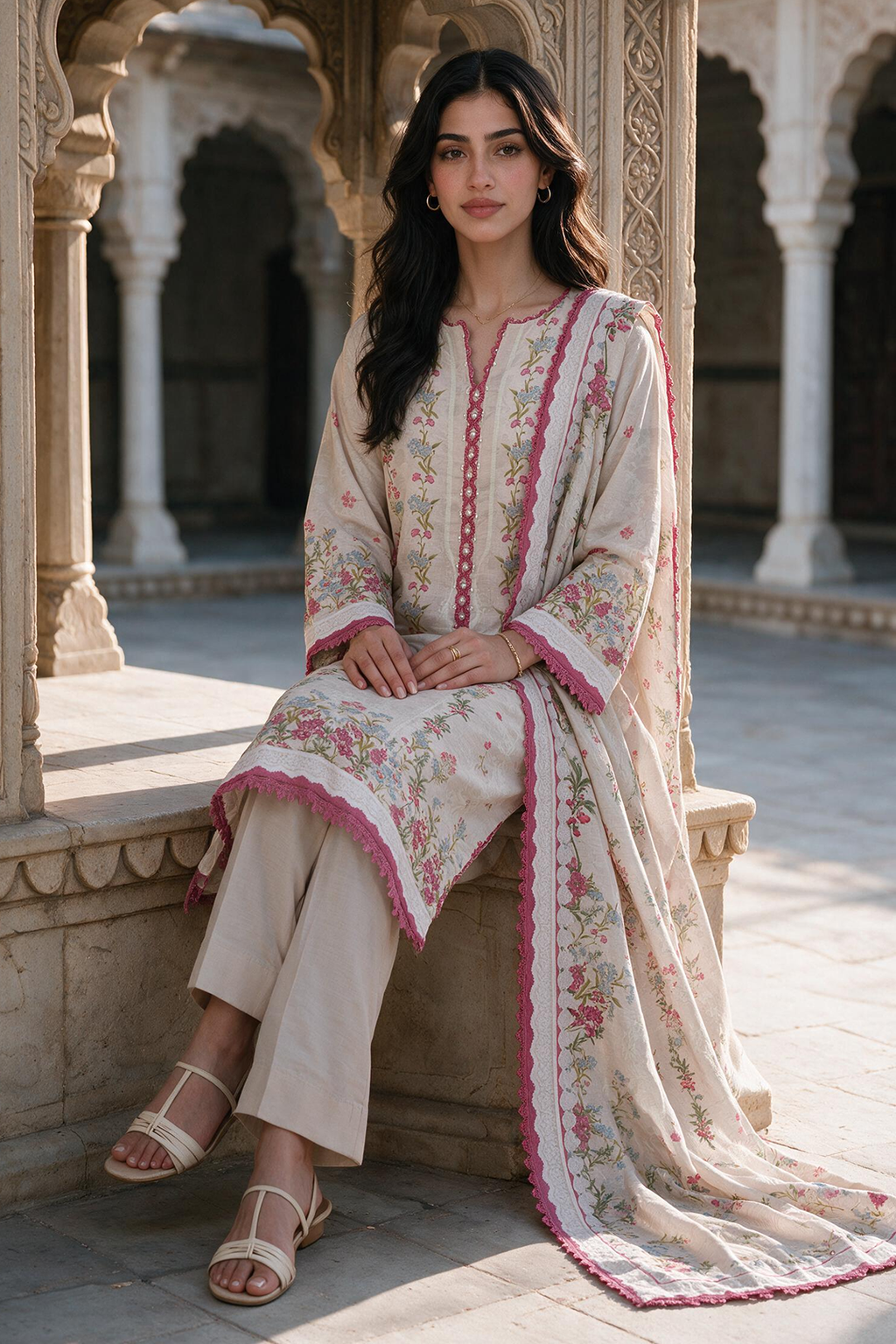 Shirt Shalwar Shawl - 0145