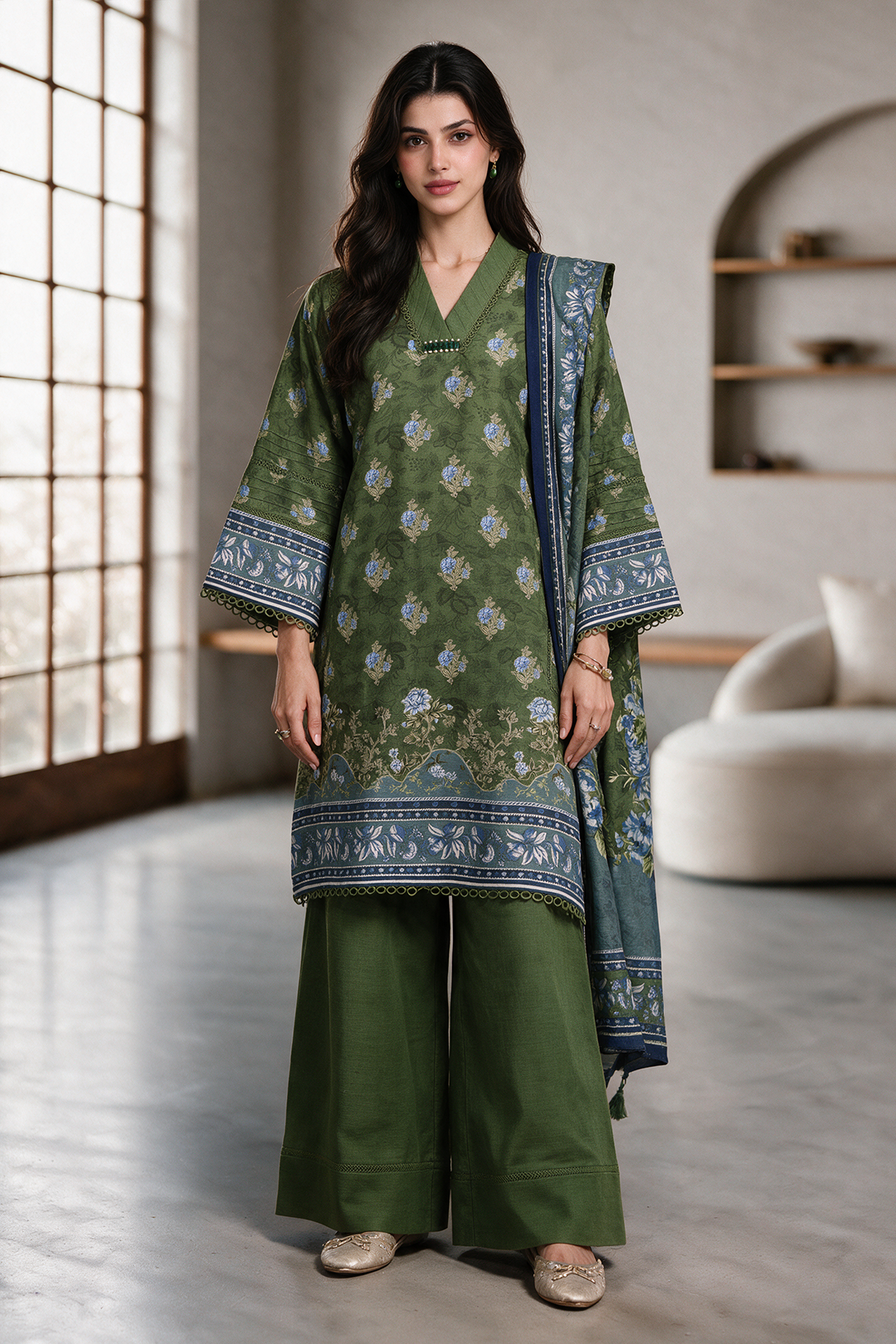 Shirt Shalwar Dupatta - 0216