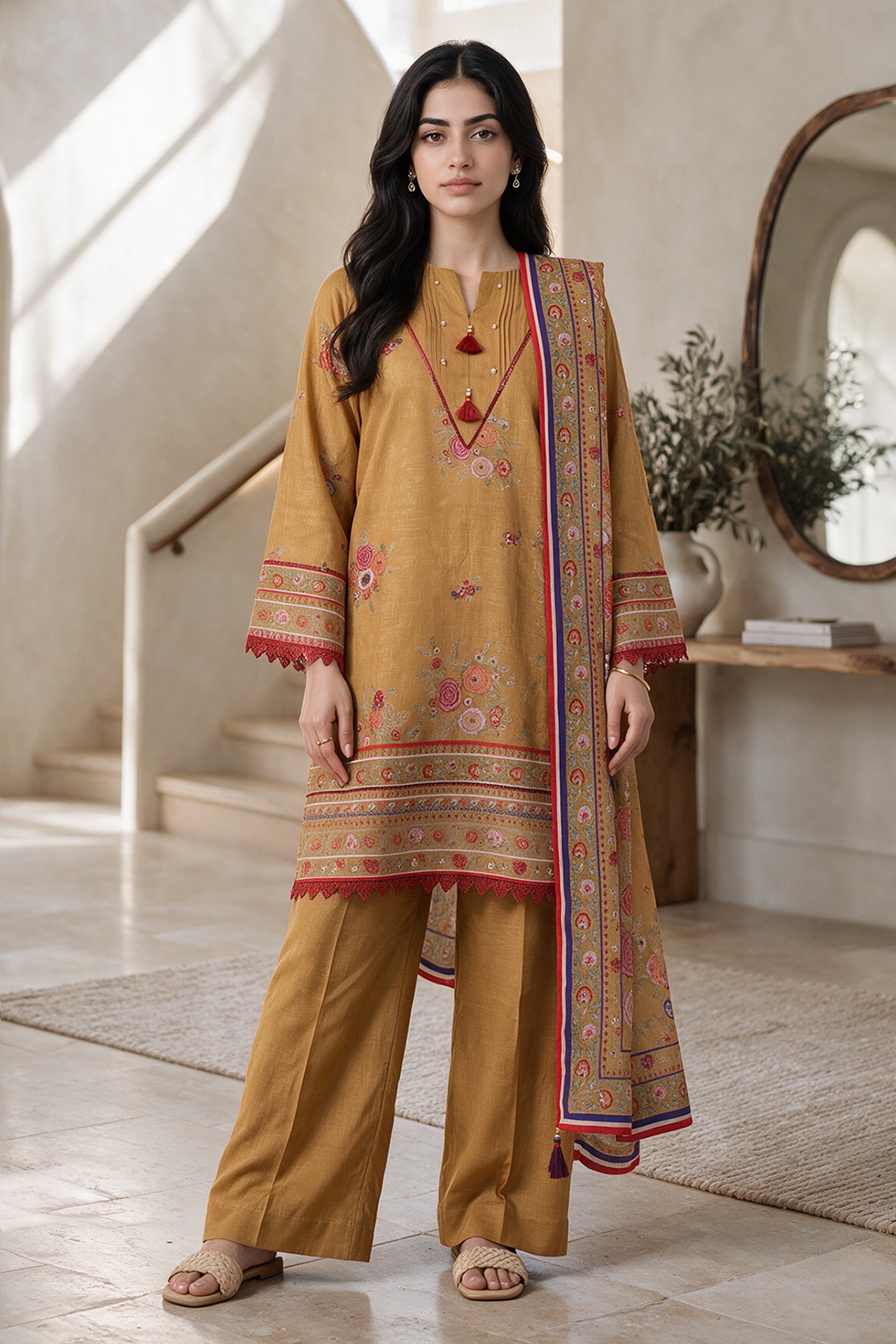 Shirt Shalwar Dupatta - 0296