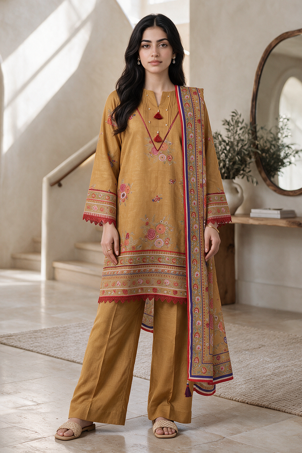 Shirt Shalwar Dupatta - 0296