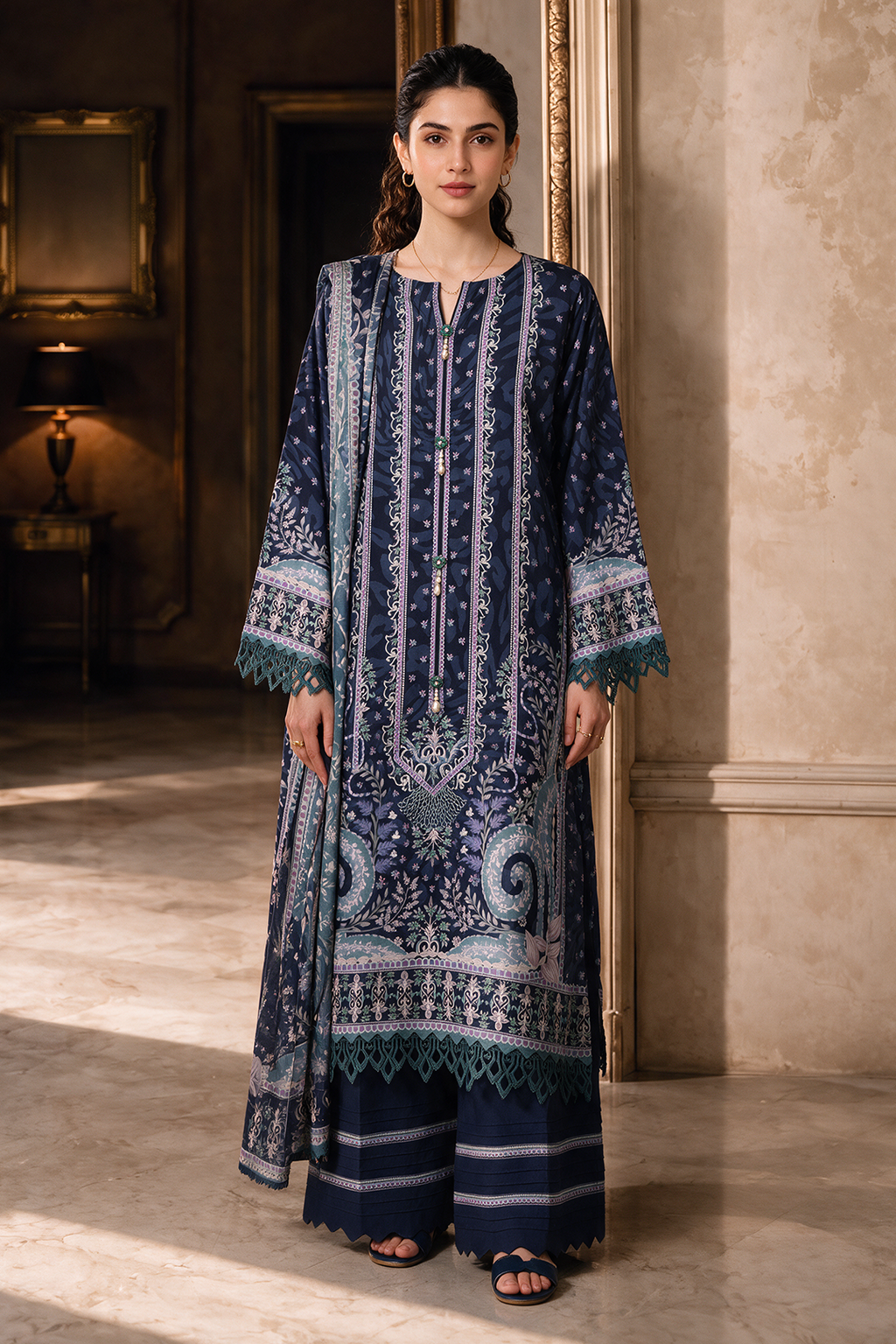 Shirt Shalwar Dupatta - 0453