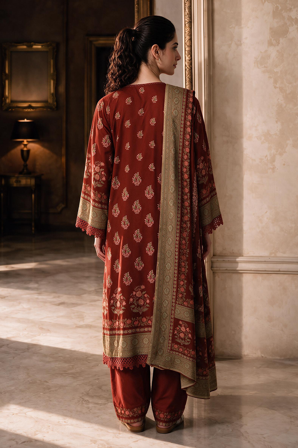 Shirt Shalwar Dupatta - 0458