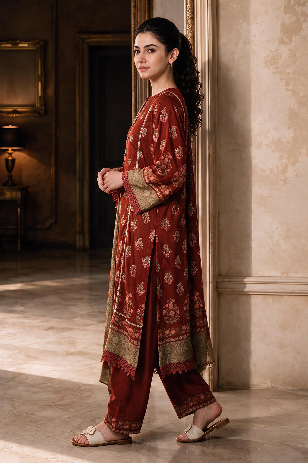Shirt Shalwar Dupatta - 0458