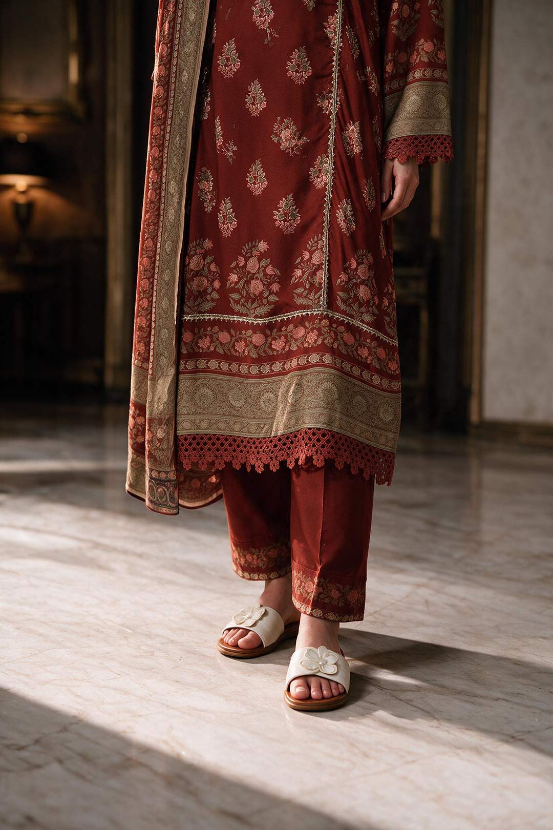 Shirt Shalwar Dupatta - 0458
