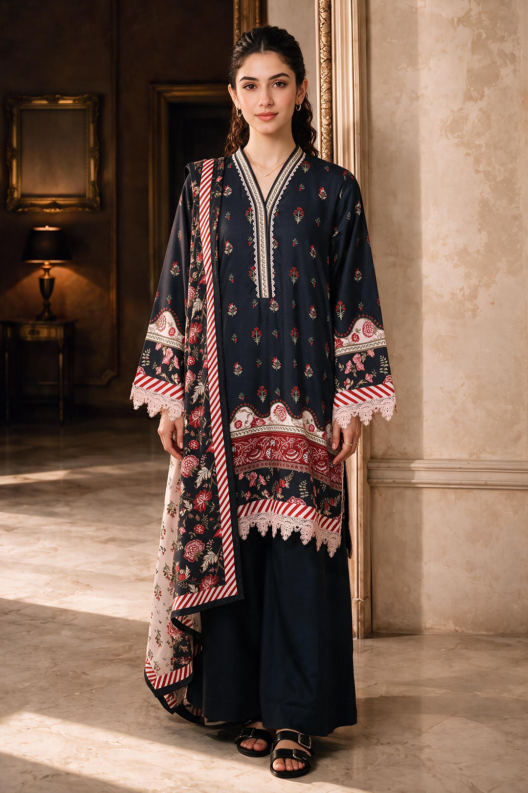 Shirt Shalwar Dupatta - 0460