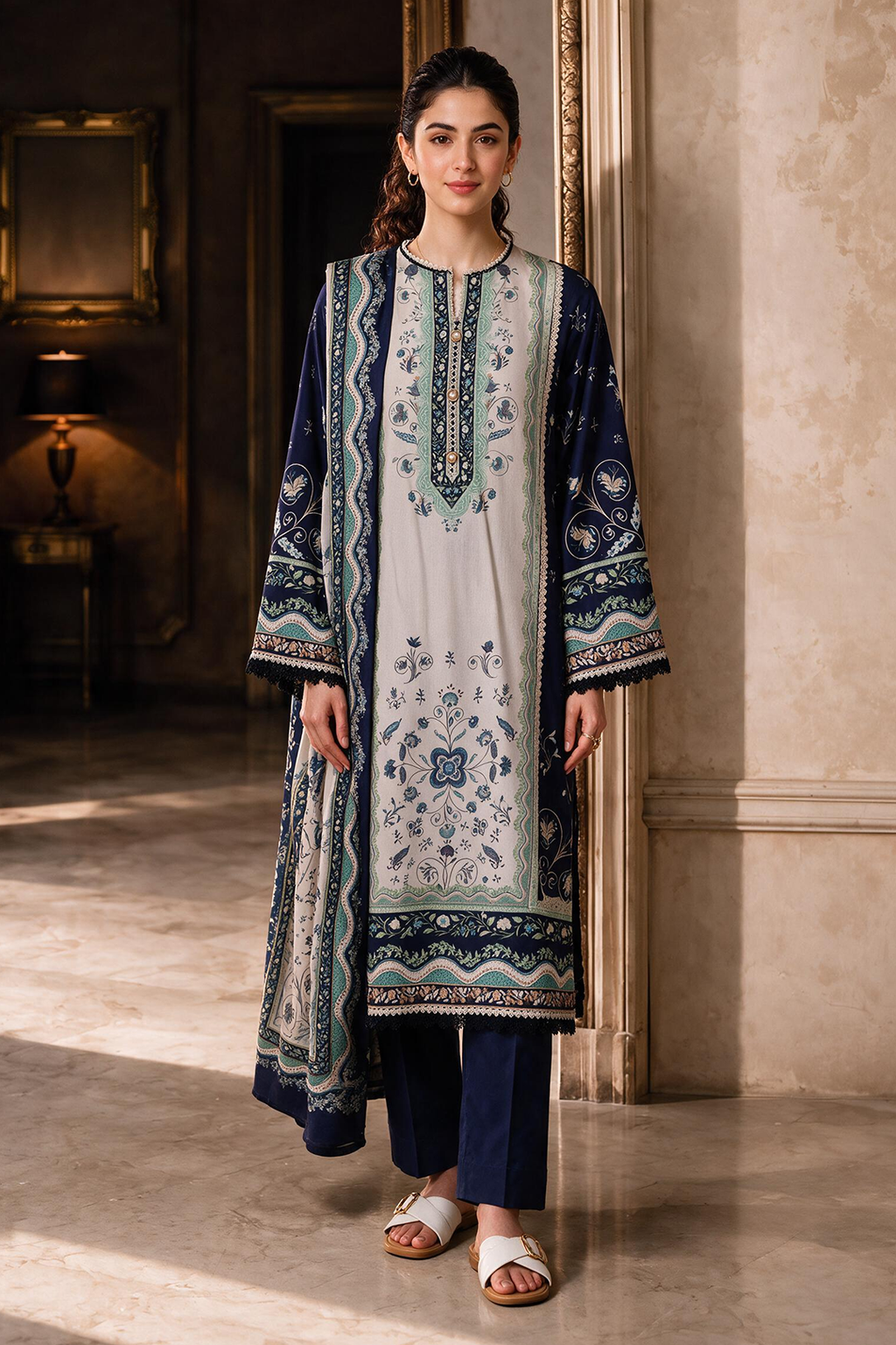 Shirt Shalwar Shawl - 0462