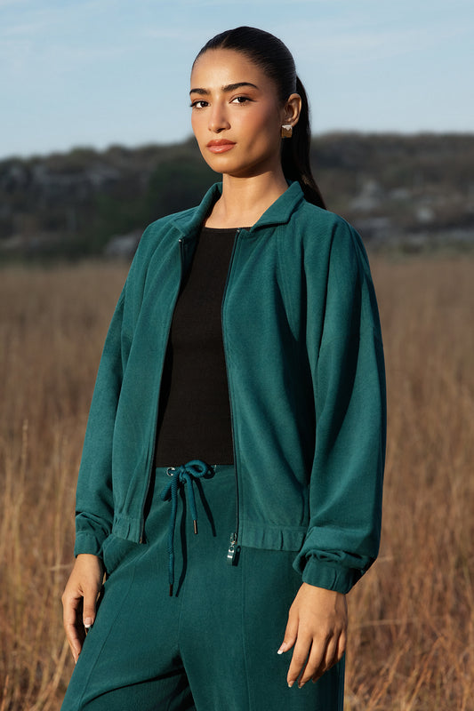 Velour Co-Ord Set Shirt - 5003