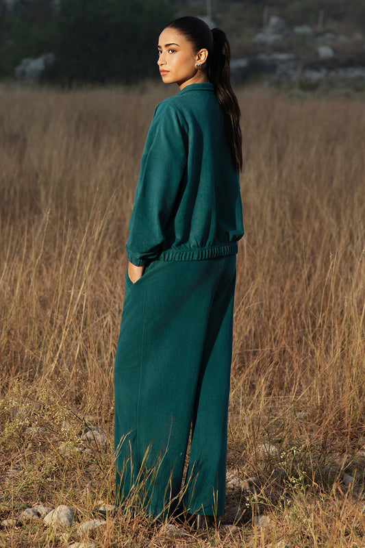 Velour Co-Ord Set Shirt - 5003