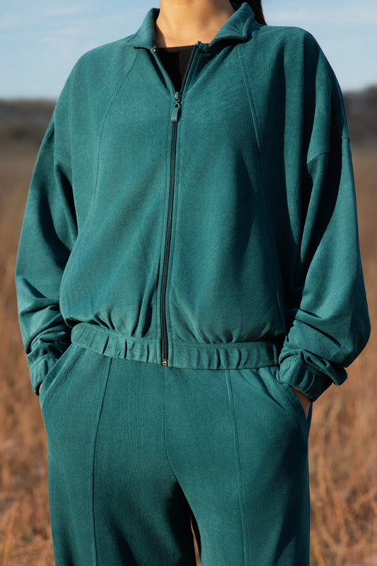 Velour Co-Ord Set Shirt - 5003