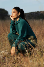 Velour Co-Ord Set Shirt - 5003