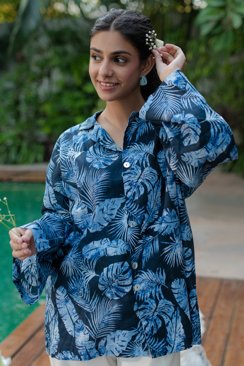 Natural cambric shirt