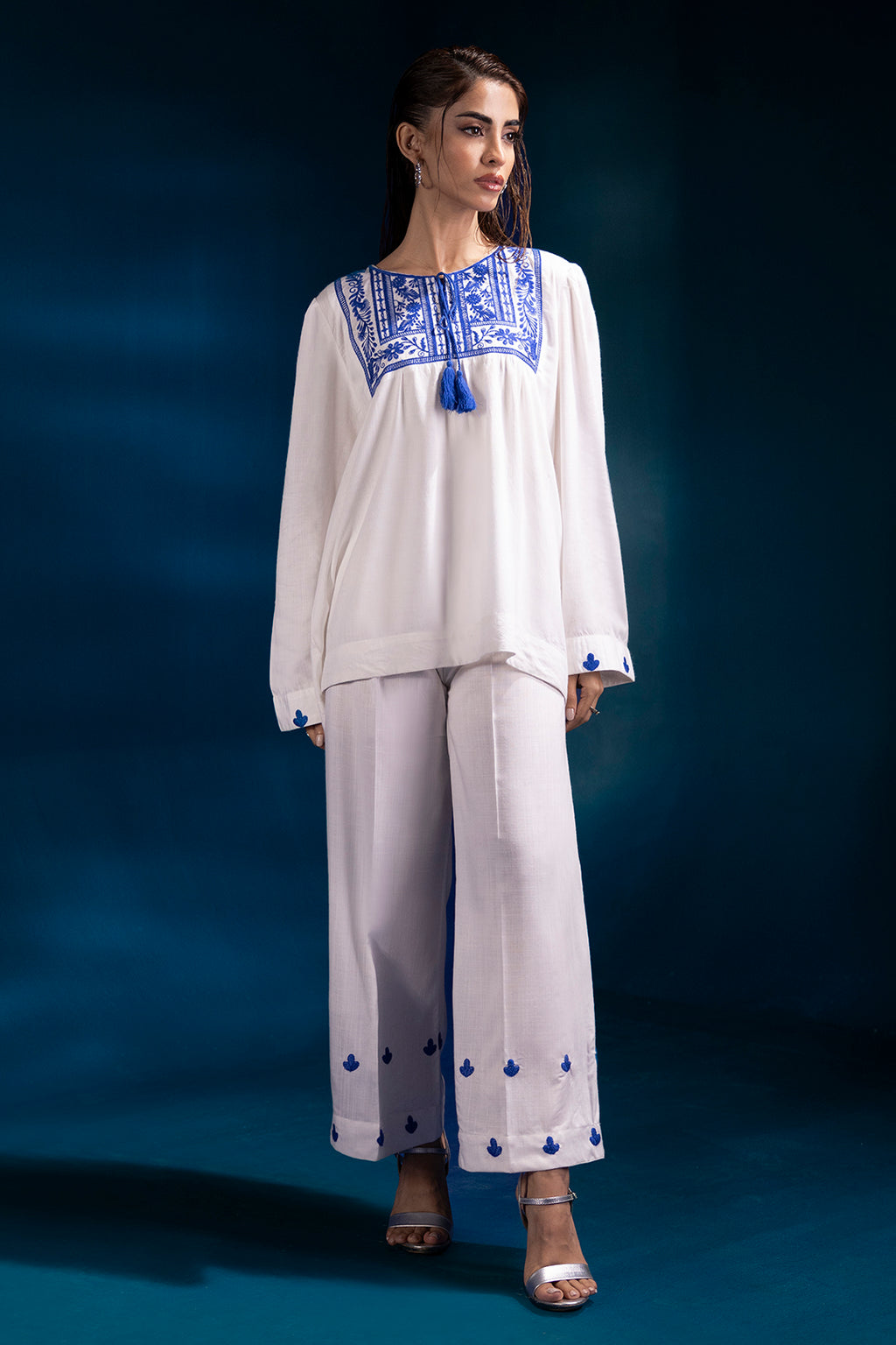 Embroidered Co-Ord Set - 0077
