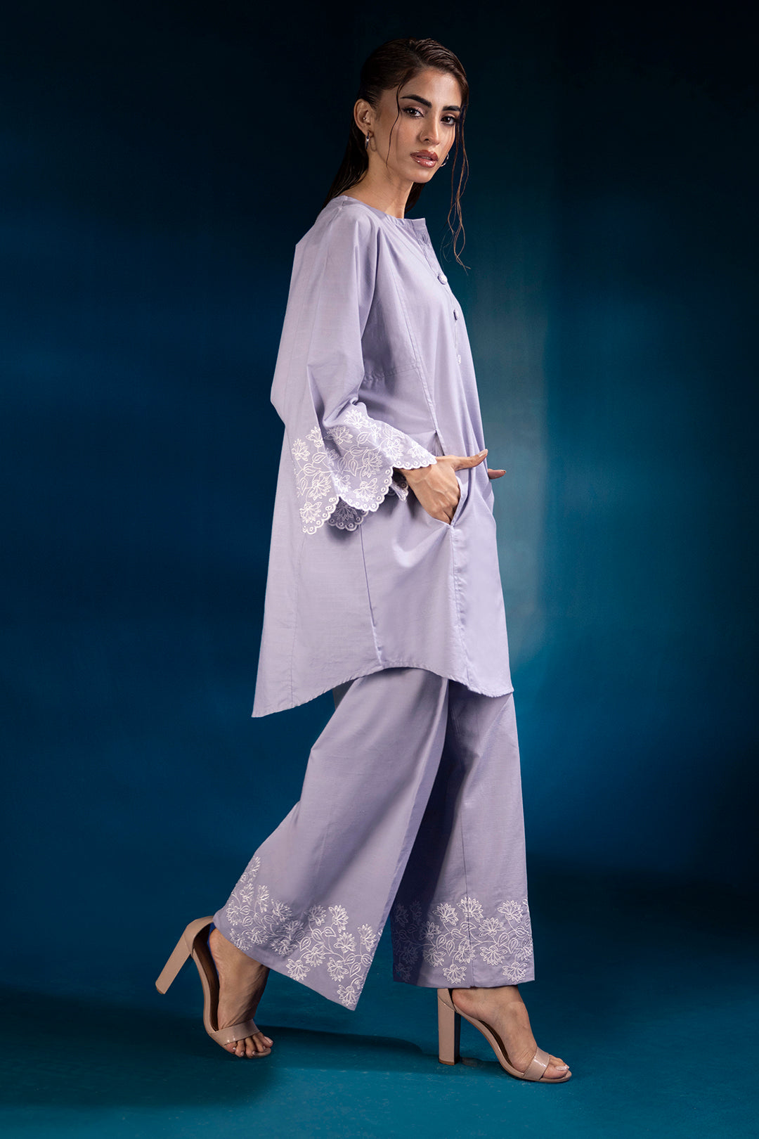 Embroidered Co-Ord Set - 0084