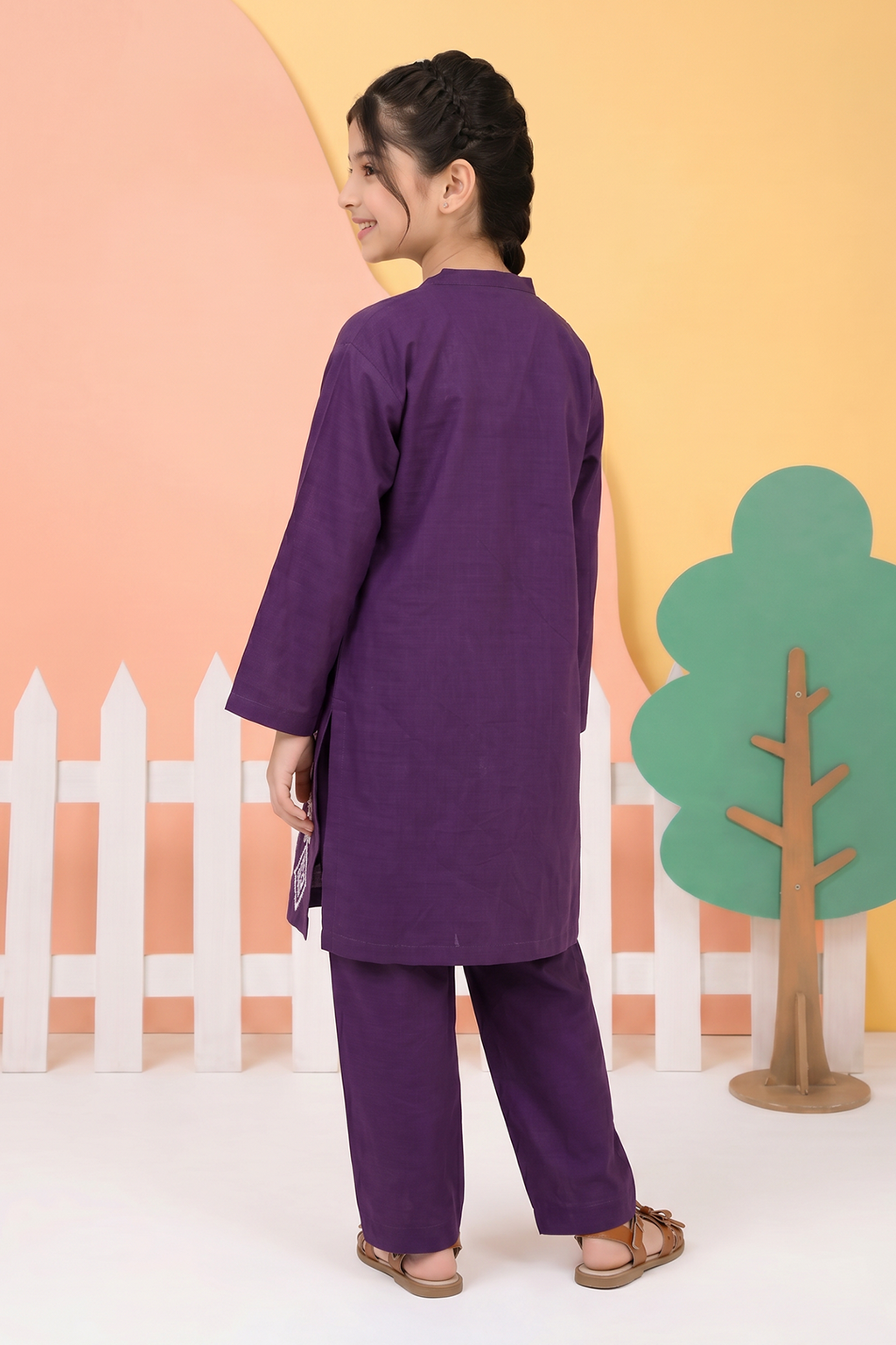 Embroidered Kurta Trouser - 2466