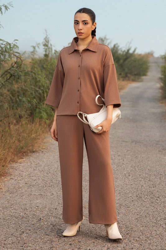 Seersucker Co-Ord Set Shirt - 5003