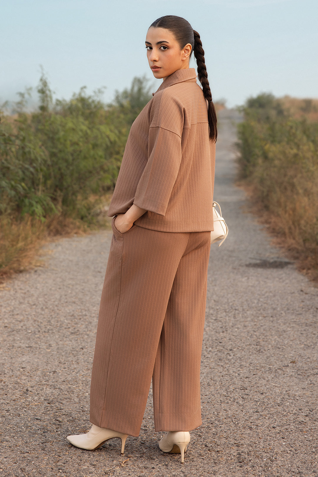 Seersucker Co-Ord Set Trouser - 5003