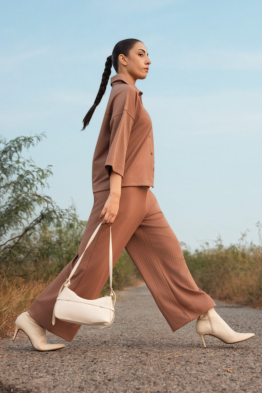 Seersucker Co-Ord Set Shirt - 5003