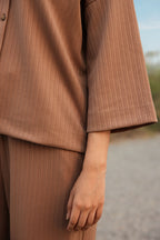 Seersucker Co-Ord Set Shirt - 5003