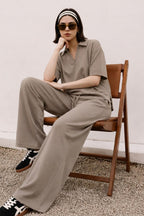 Seersucker Co-Ord Set Shirt - 6006