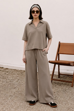 Co-Ord Set Boxy Fit Polo - 6006