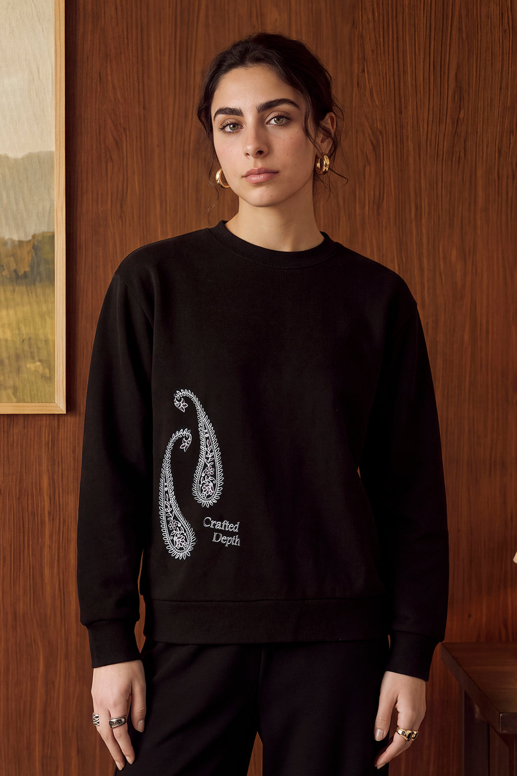 Relaxed fit Graphic Sweatshirt - 1105