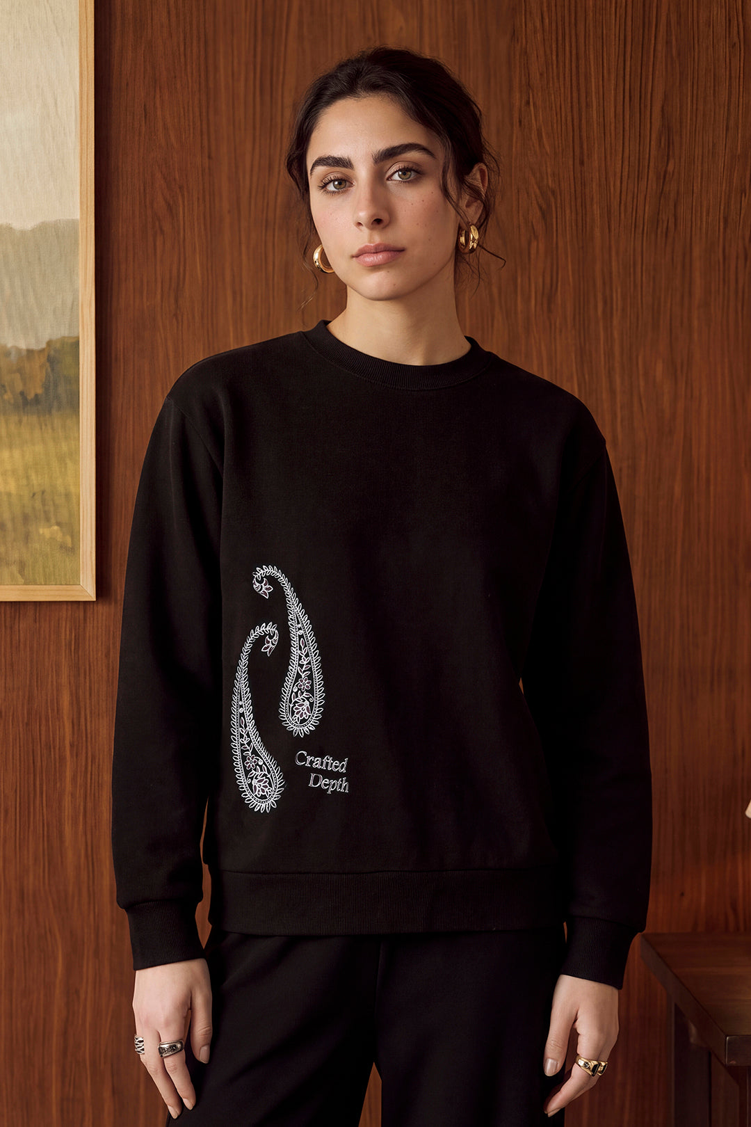 Relaxed fit Graphic Sweatshirt - 1105
