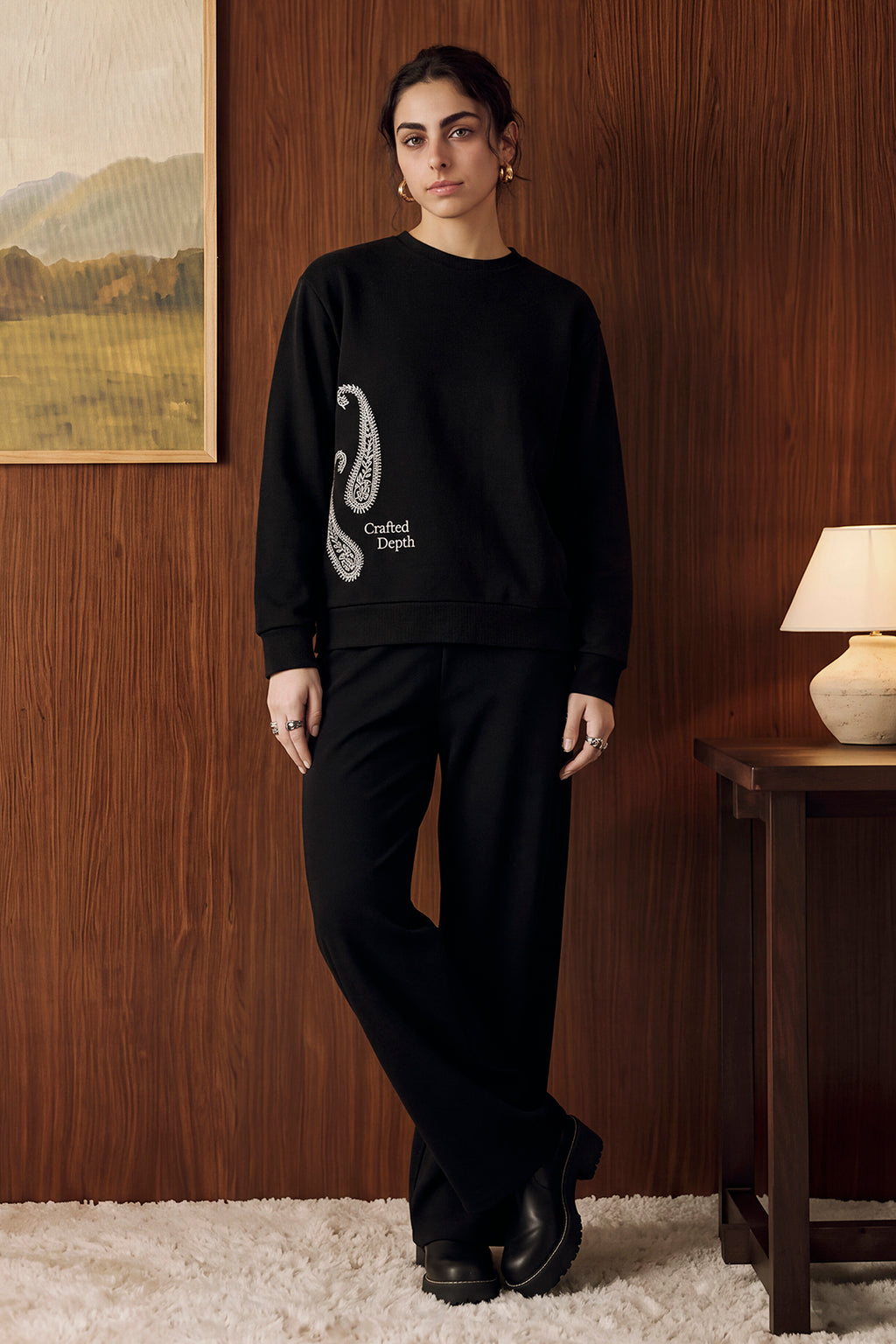 Relaxed fit Graphic Sweatshirt - 1105