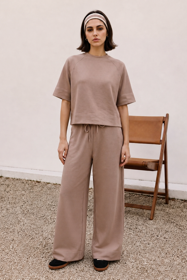 Co-ord Set Boxy Fit Tee - 6012