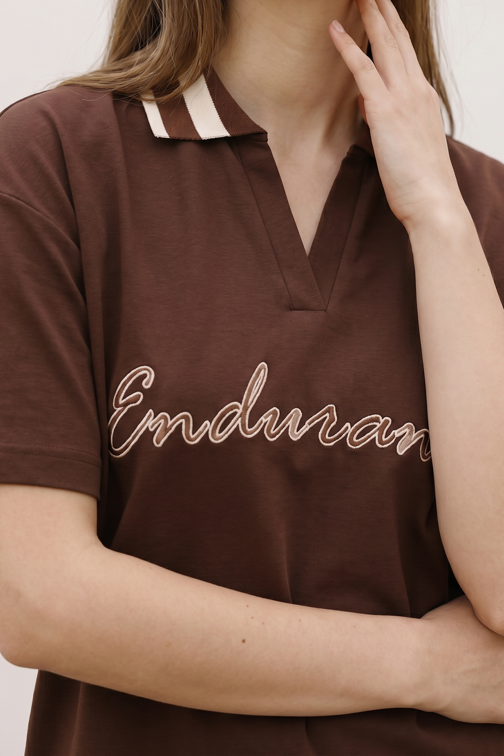 Embroidered Relaxed Fit Polo - 6513