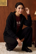 Regular Fit Basic Zipper Hoodie - 1111