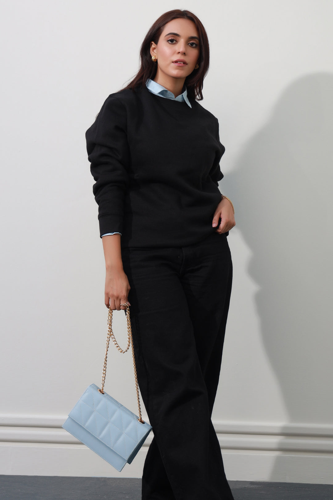 Cross-Body Bags - E165 - Sky Blue