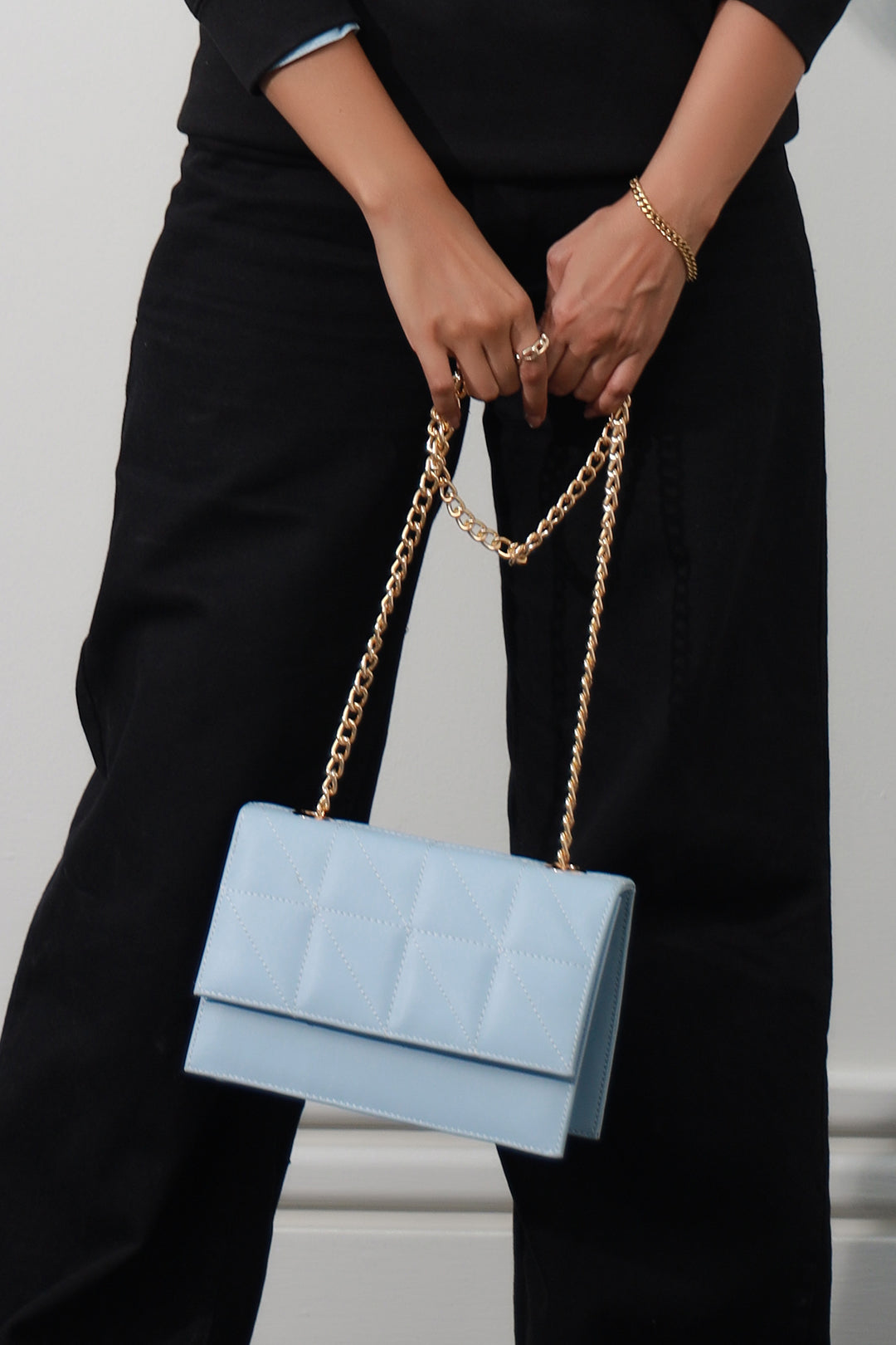 Cross-Body Bags - E165 - Sky Blue