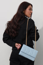 Cross-Body Bags - E165 - Sky Blue