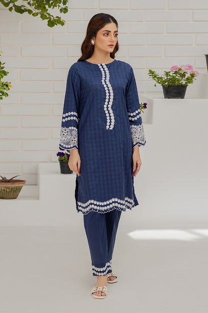 Embroidered Kurta Trouser - 1253